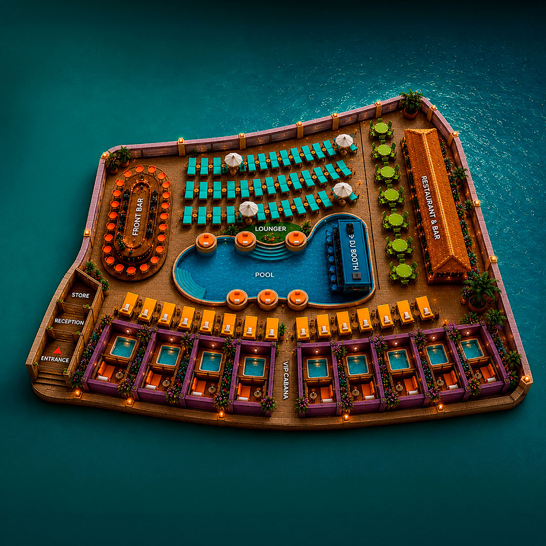 Venue map — Bahama Bay Pool Club